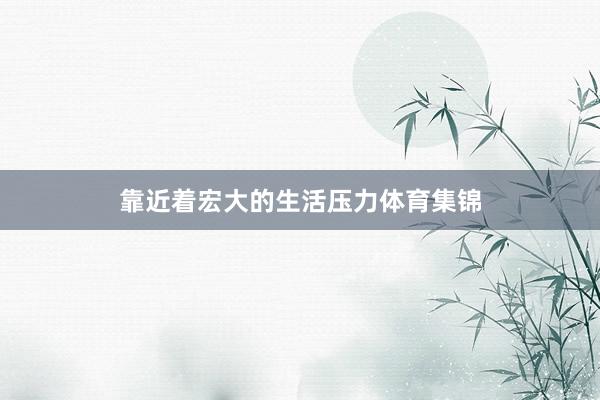 靠近着宏大的生活压力体育集锦
