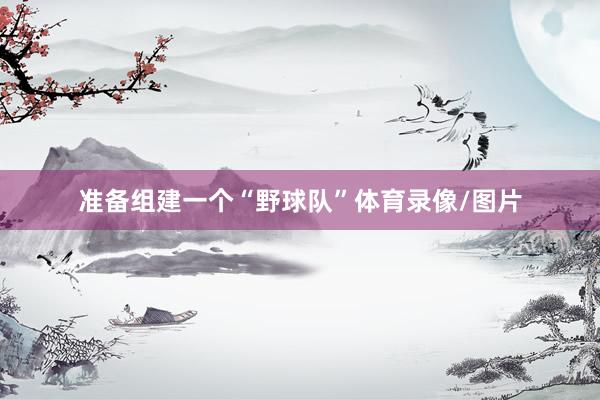 准备组建一个“野球队”体育录像/图片
