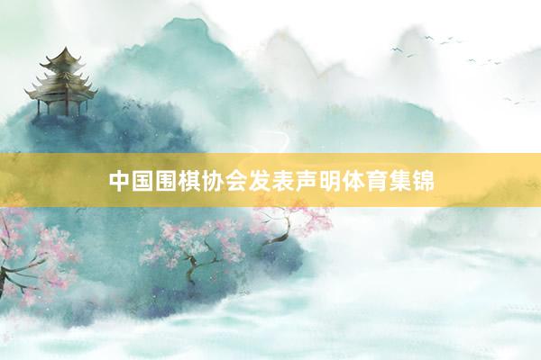 中国围棋协会发表声明体育集锦