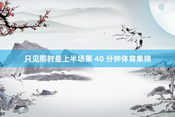 只见那时是上半场第 40 分钟体育集锦