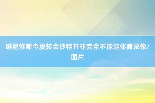 维尼修斯今夏转会沙特并非完全不能能体育录像/图片