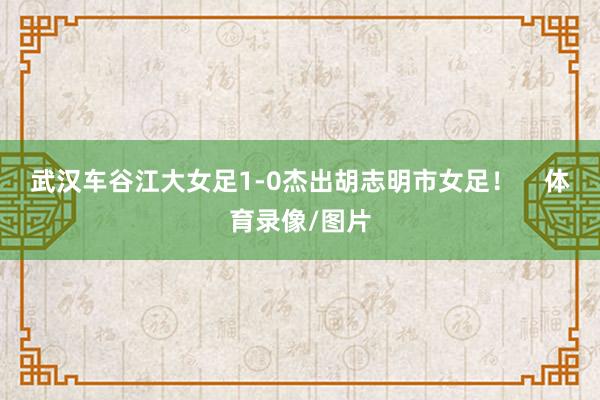 武汉车谷江大女足1-0杰出胡志明市女足！    体育录像/图片