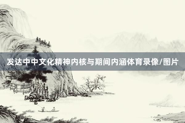 发达中中文化精神内核与期间内涵体育录像/图片