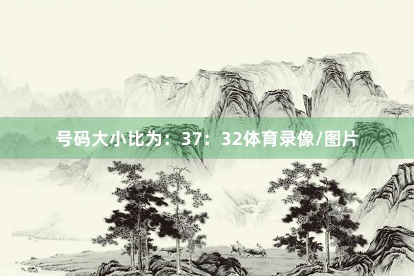 号码大小比为：37：32体育录像/图片
