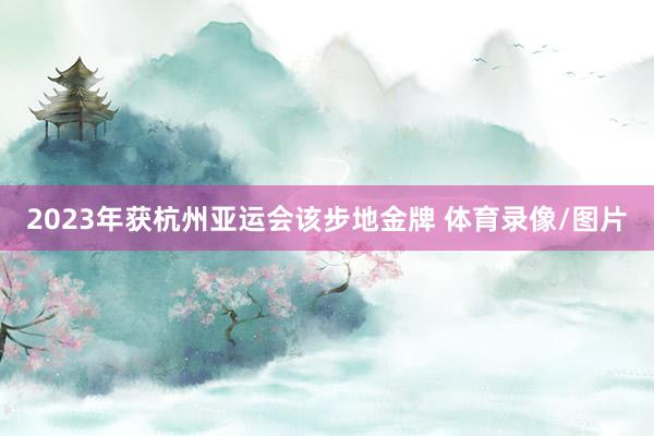 2023年获杭州亚运会该步地金牌 体育录像/图片