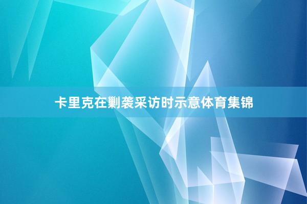 卡里克在剿袭采访时示意体育集锦