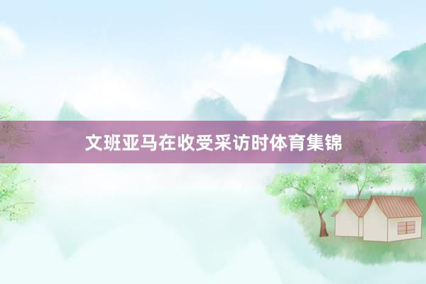 文班亚马在收受采访时体育集锦