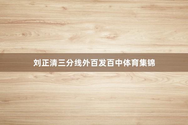 刘正清三分线外百发百中体育集锦