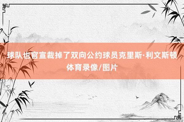 球队也官宣裁掉了双向公约球员克里斯·利文斯顿体育录像/图片