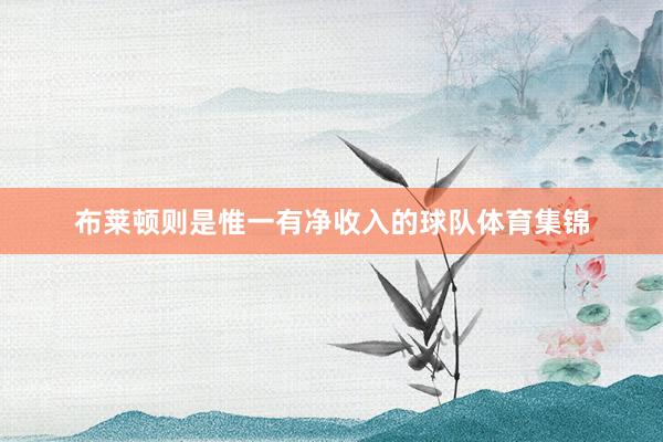 布莱顿则是惟一有净收入的球队体育集锦