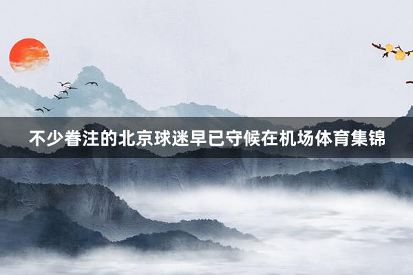 不少眷注的北京球迷早已守候在机场体育集锦