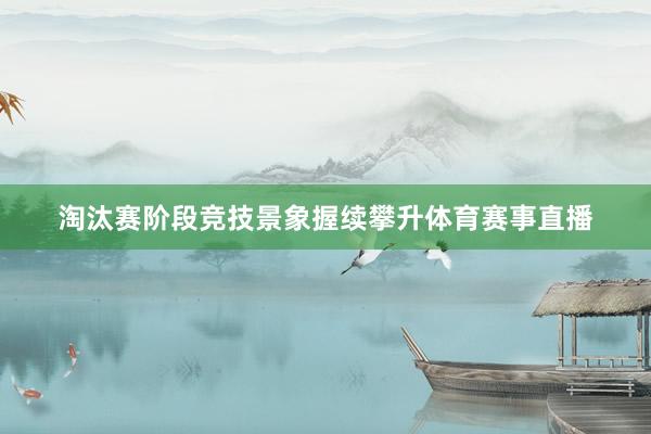 淘汰赛阶段竞技景象握续攀升体育赛事直播